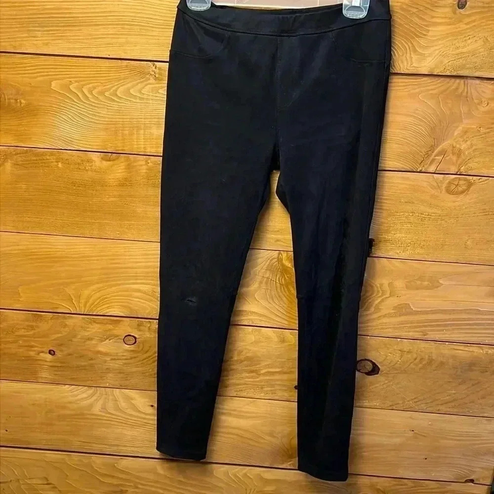 Womens Sanctuary black velvet leggings Md Polyester Spandex Casual streetwear
